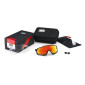 preview 100% Speedtrap Sunglasses Matte White-Hiper Blue