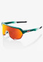 náhled 100% S2 - Gloss Metallic Bora / Matte White - HiPER Red Multilayer Mirror Lens