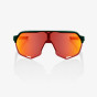 náhled 100% S2 - Gloss Metallic Bora / Matte White - HiPER Red Multilayer Mirror Lens