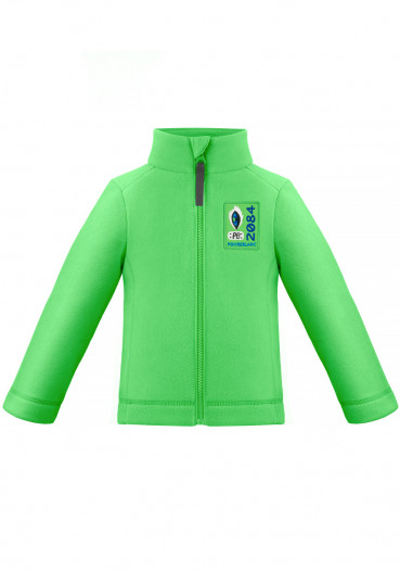 detail Children's boys sweatshirt Poivre Blanc W21-1510-BBBY / A Micro Fleece Jacket fizz green
