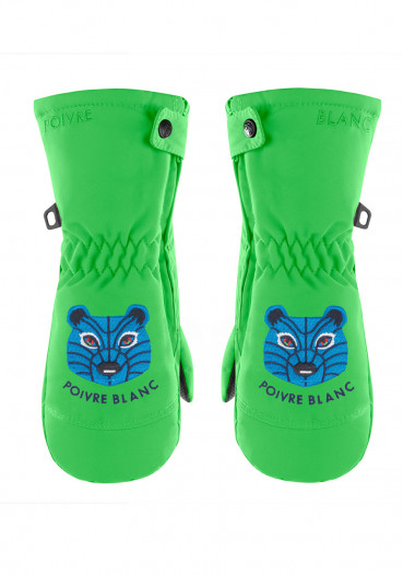 detail Children's thumb gloves Poivre Blanc W21-0973-BBBY Ski mittens fizz green