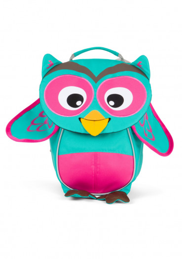 detail Kids backpack Affenzahn Owl small - turquoise