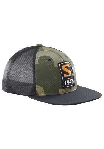 Salomon TRUCKER FLAT CAP BLACK/AO