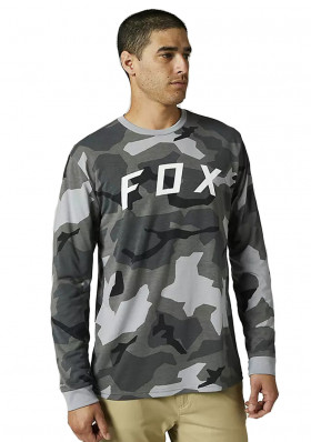 Men's T-shirt Fox Bnkr Ls Tech Tee Black Camor