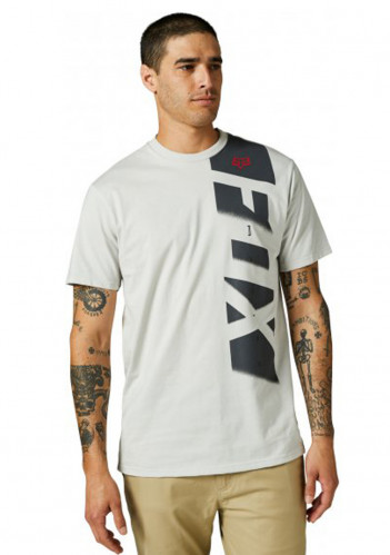 Men's T-shirt Fox Rkane Side Ss Premium Tee Light Grey