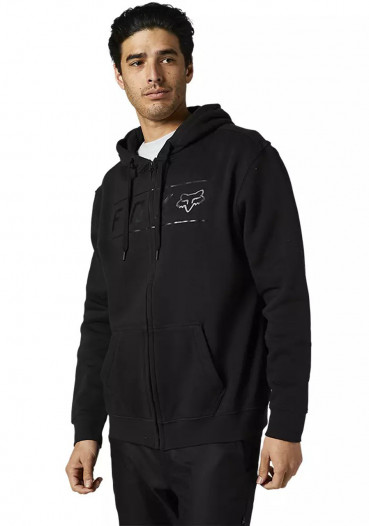 detail Men's sweatshirt Fox Pinnacle Zip Fleece Black/Black