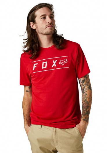 detail Men's T-shirt Fox Pinnacle Ss Tech Tee Flame Red
