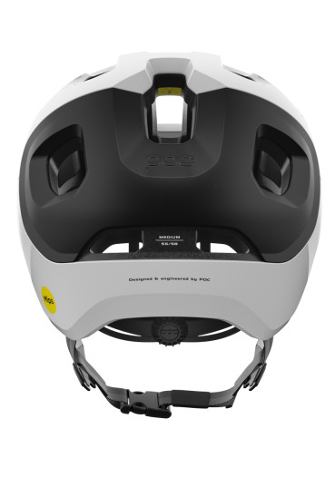 detail Cycling helmet  Poc Axion Race Mips Hydrogen White / Uranium Black Matt