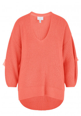 Women\'s sweater Sportalm Bossed Coral