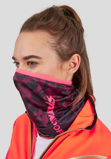 detail Women's scarf Sportalm Camou Neon Pink