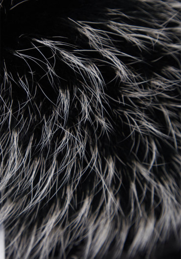 detail Genuine fur Sportalm Pelz Black-White