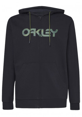 Men's sweatshirt Oakley Teddy Full Zip Hoddie Black/Core Camo