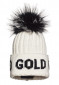 náhled Women's Hat Goldbergh Hodd Beanie Real Raccoon Fur White