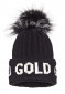 náhled Women's Hat Goldbergh Hodd Beanie Real Raccoon Fur Black
