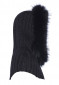 náhled Women's Goldbergh Noami Hooded Scarf Real Raccoon Fur Black