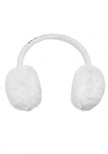 detail Women's Goldbergh Fluffy Earwarmers White