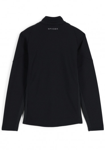 detail Men's Sweater Spyder Bandit Full Zip Black 