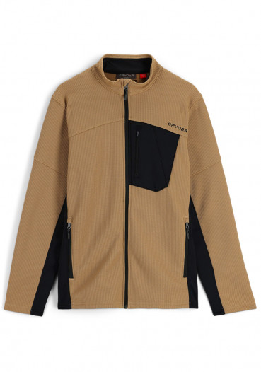 detail Spyder M Bandit Full Zip-Fleece Jacket-tannin