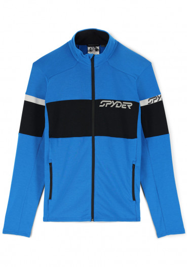 detail Men's sweatshirt Spyder Speed Full Zip Col/Blk