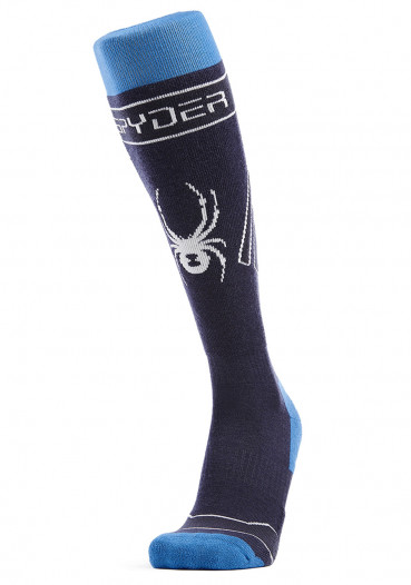 detail Men's knee socks Spyder Omega blue