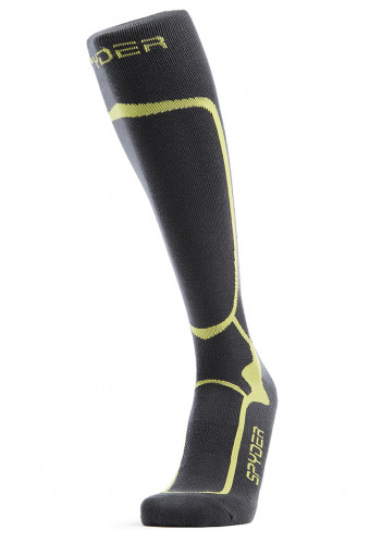 Men's knee socks Spyder Pro Liner ebony/yellow