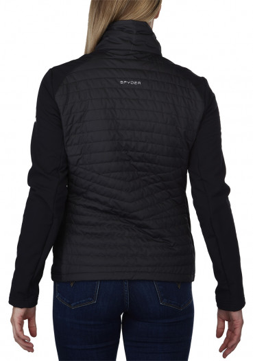 detail Women's sweatshirt Spyder Glissade Hybrid-Insulator Black 