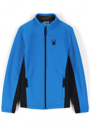 detail Children's sweater Spyder Boys Bandit Full Zip Blue/blk