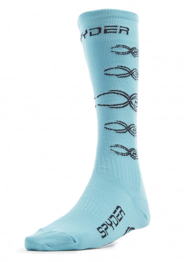 detail Spyder Girls Bug Liner-Socks-bahama blue