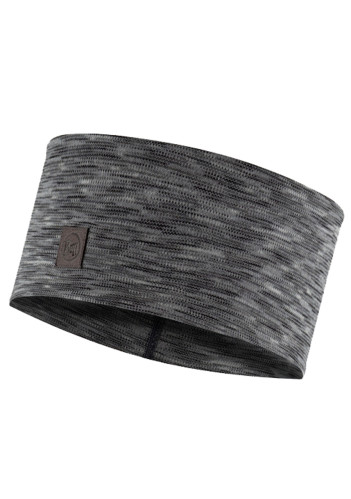 Headband Buff 129735.952.10 Merino Wide Headband Multistripes Fog Grey