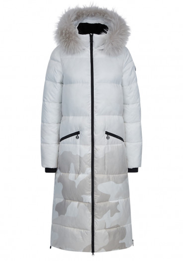 detail Women's coat Sportalm with fur White 165102071401