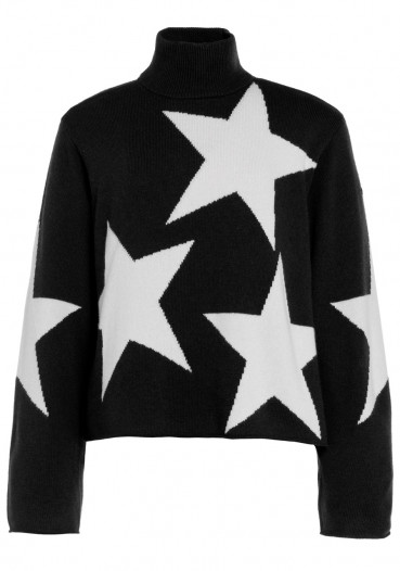 detail Goldbergh Rising Star Long Sleeve Knit Sweater Black