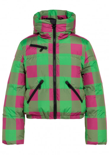 detail Goldbergh Cabin Ski Jacket green/pink