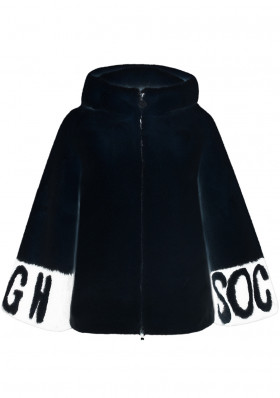 High Society Eden faux fur jacket 5000 black/white