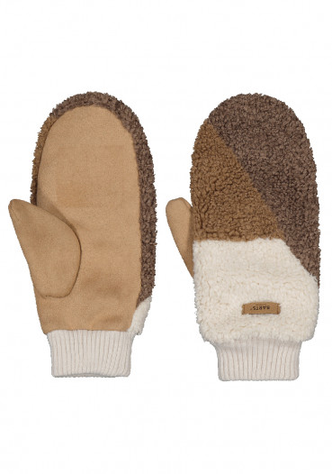 detail Barts Teddy Mitts Light Brown