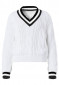 náhled Goldbergh Cable Knit Sweater Black/White