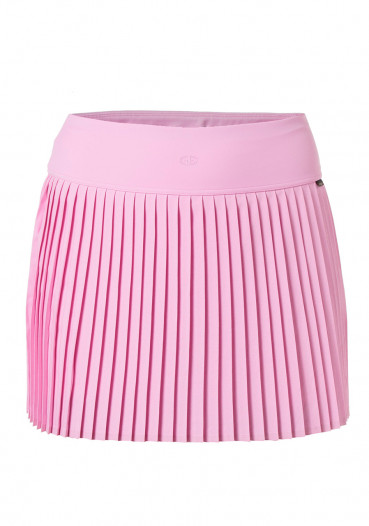 detail Goldbergh Plissé Skirt Miami Pink