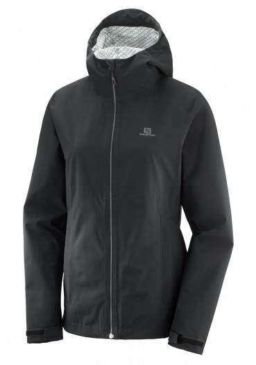 detail Women's jacket Salomon La Cote Flex 2.5L W Black