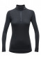 náhled Ladies functional t-shirt DEVOLD DUO ACTIVE W ZIP NECK Black