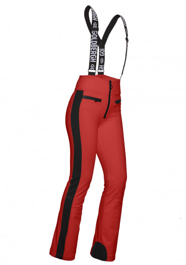 detail Women's ski pants Goldbergh HIGH END ski pant RUBY RED