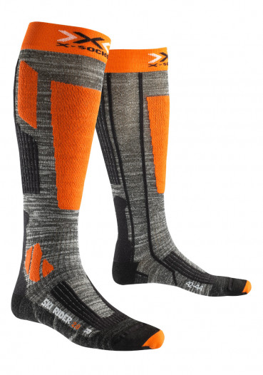 detail Men's socks X-SOCKS SKI RIDER Orange 