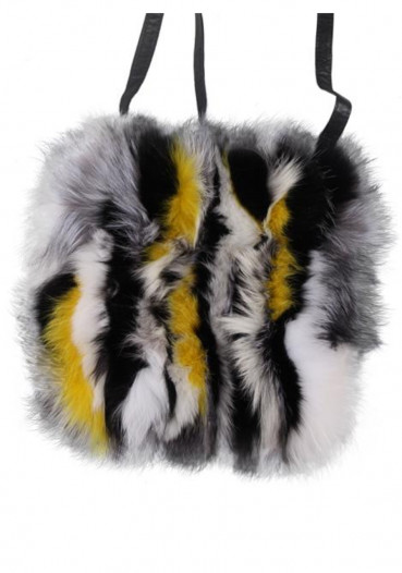 detail Women's handbag GENA AZALIA FOX YEL/GRY