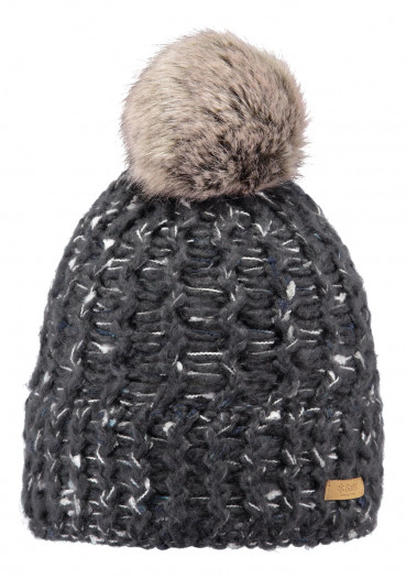 detail Women's knitted hat Barts Euny dark gray
