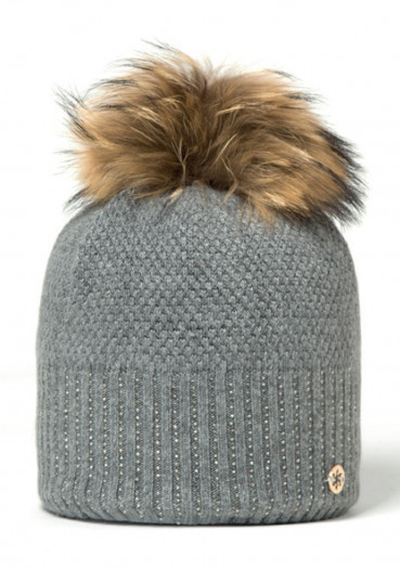 detail Women's knitted hat Granadilla Sparkle Beanie Chic Med Gray