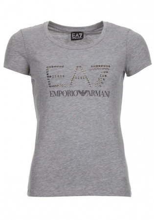 detail Women's T-Shirt Armani 6ZTT88 Medium Gray