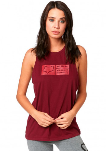 Women's T-shirt FOX TRACKER TANK CRANBERRY