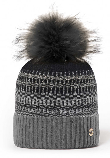 detail Women's hat Granadilla Abstract Fur Black