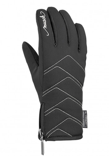 Women's gloves Reusch Loredana TOUCH-TEC™ BLACK/SILVER