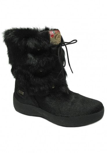 detail Women's  fur boots Nis 915894 Stivaletto Pelliccia lapin Black