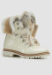náhled Women's fur boots Nis 1515404/A Scarponcino Pelle Vittelo Beige