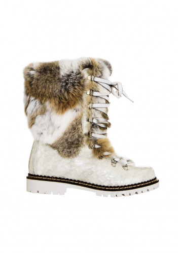 Women's fur boots Nis 1415400A Scarponcino Vitello Beige
